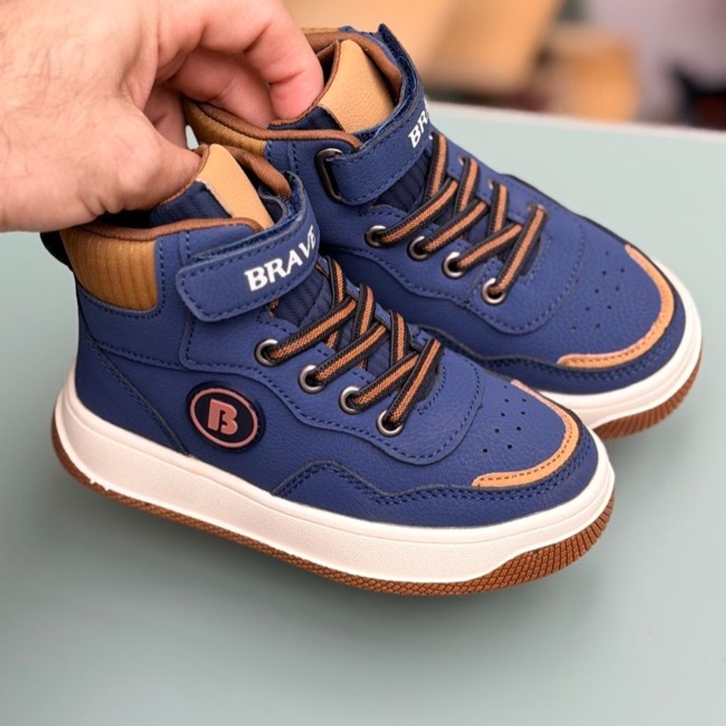 خرید اینترنتی قیمت کتونی بچگانه نیم ساق طرح Brave از AMG کد 4080502