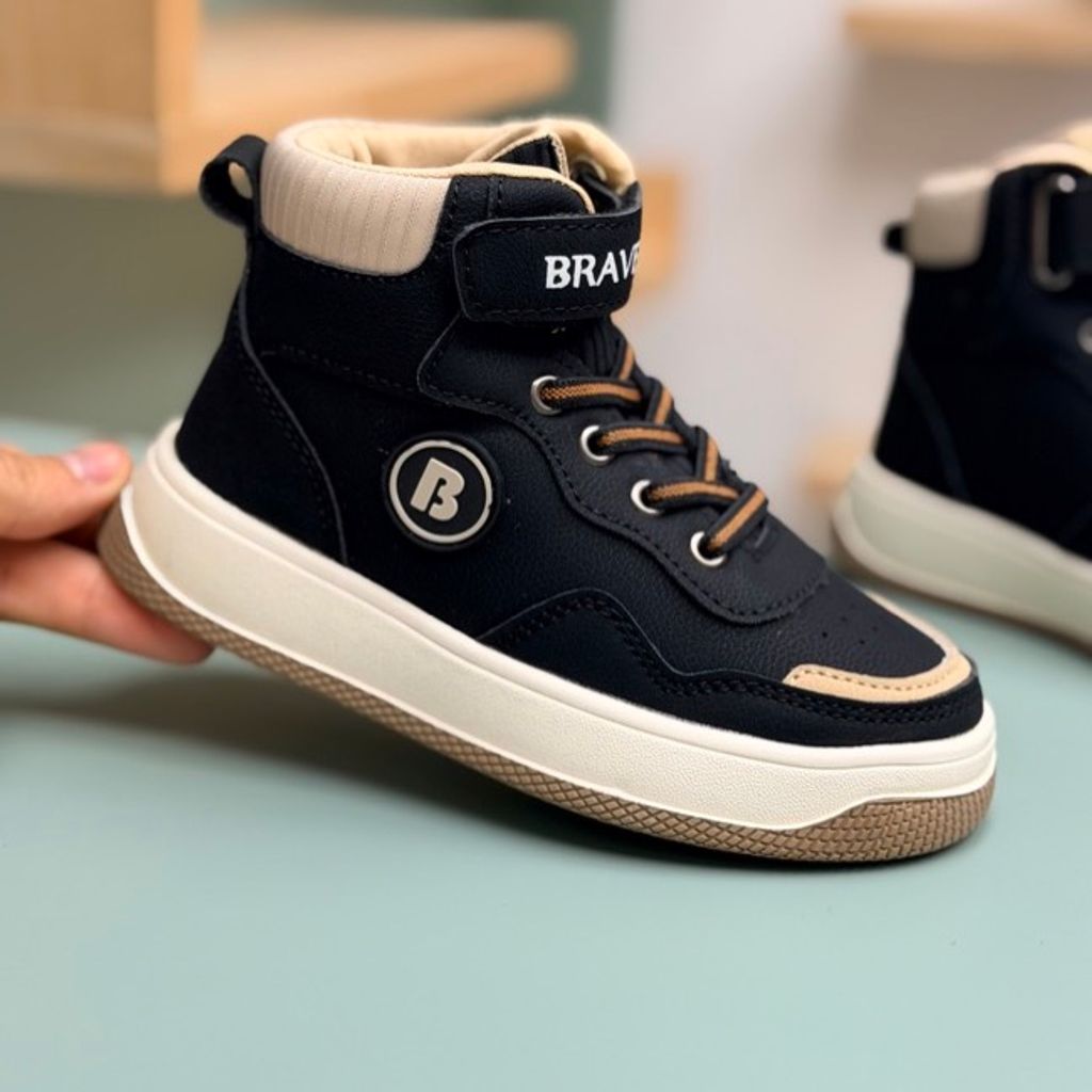 خرید اینترنتی قیمت کتونی بچگانه نیم ساق طرح Brave از AMG کد 4080502