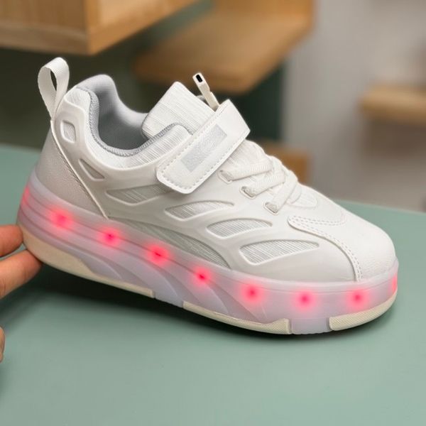 کتونی بچگانه اسکیتی چراغدار چسبی از Kids کد 4080504