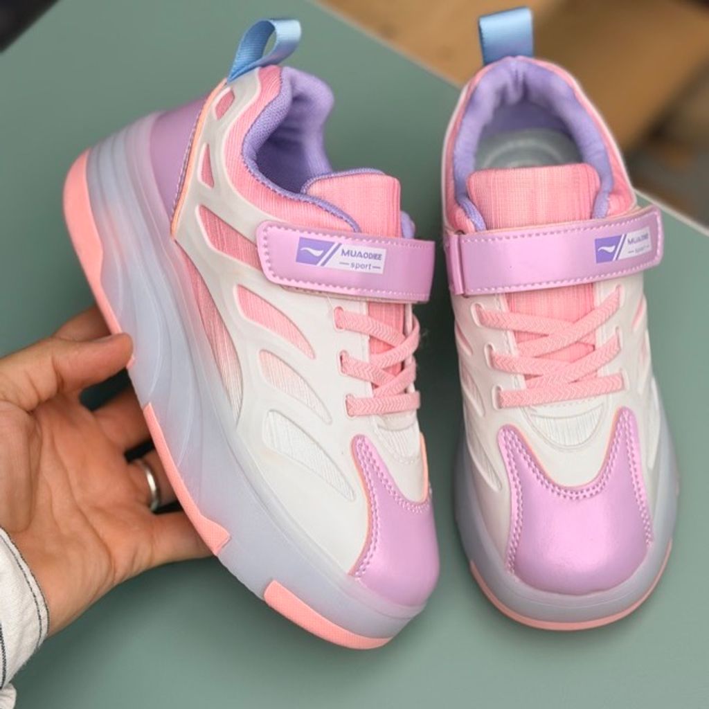 خرید اینترنتی قیمت کتونی بچگانه اسکیتی چراغدار چسبی از Kids کد 4080504