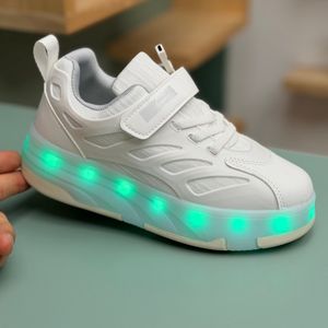 خرید اینترنتی قیمت کتونی بچگانه اسکیتی چراغدار چسبی از Kids کد 4080504