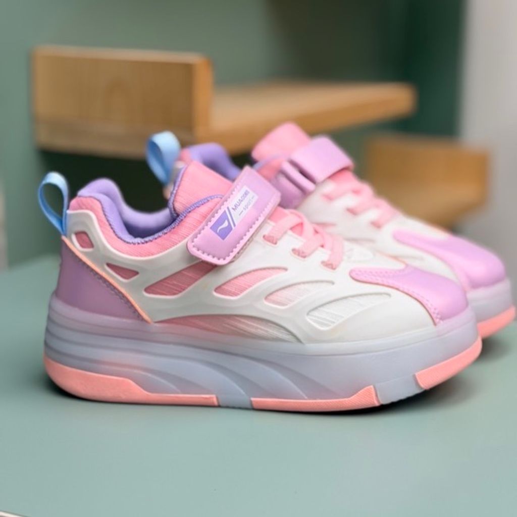 خرید اینترنتی قیمت کتونی بچگانه اسکیتی چراغدار چسبی از Kids کد 4080504