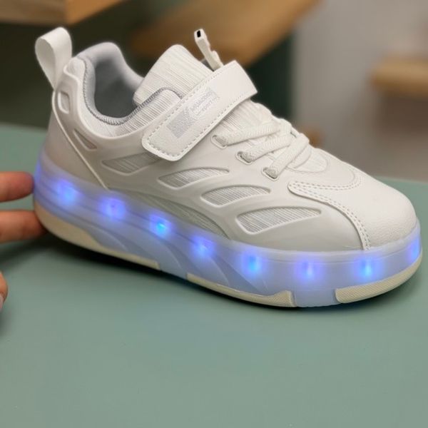 کتونی بچگانه اسکیتی چراغدار چسبی از Kids کد 4080504