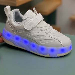 خرید اینترنتی قیمت کتونی بچگانه اسکیتی چراغدار چسبی از Kids کد 4080504