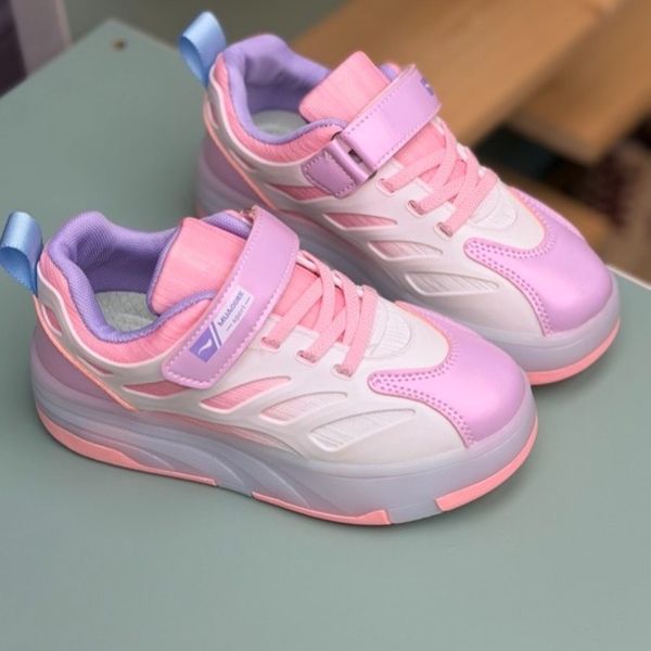 کتونی بچگانه اسکیتی چراغدار چسبی از Kids کد 4080504