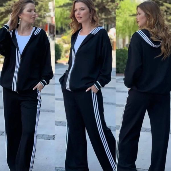 ست سویشرت شلوار سه خط