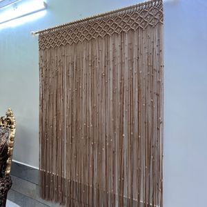 پرده مکرومه ارت بیوتی طرح لوزی