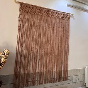 پرده مکرومه ارت بیوتی طرح لوزی