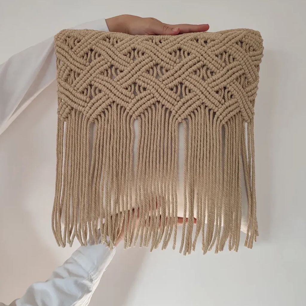 خرید آنلاین کاورکوسن مکرومه بافی طرح روشنا