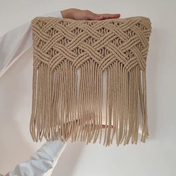 کاورکوسن مکرومه بافی طرح روشنا