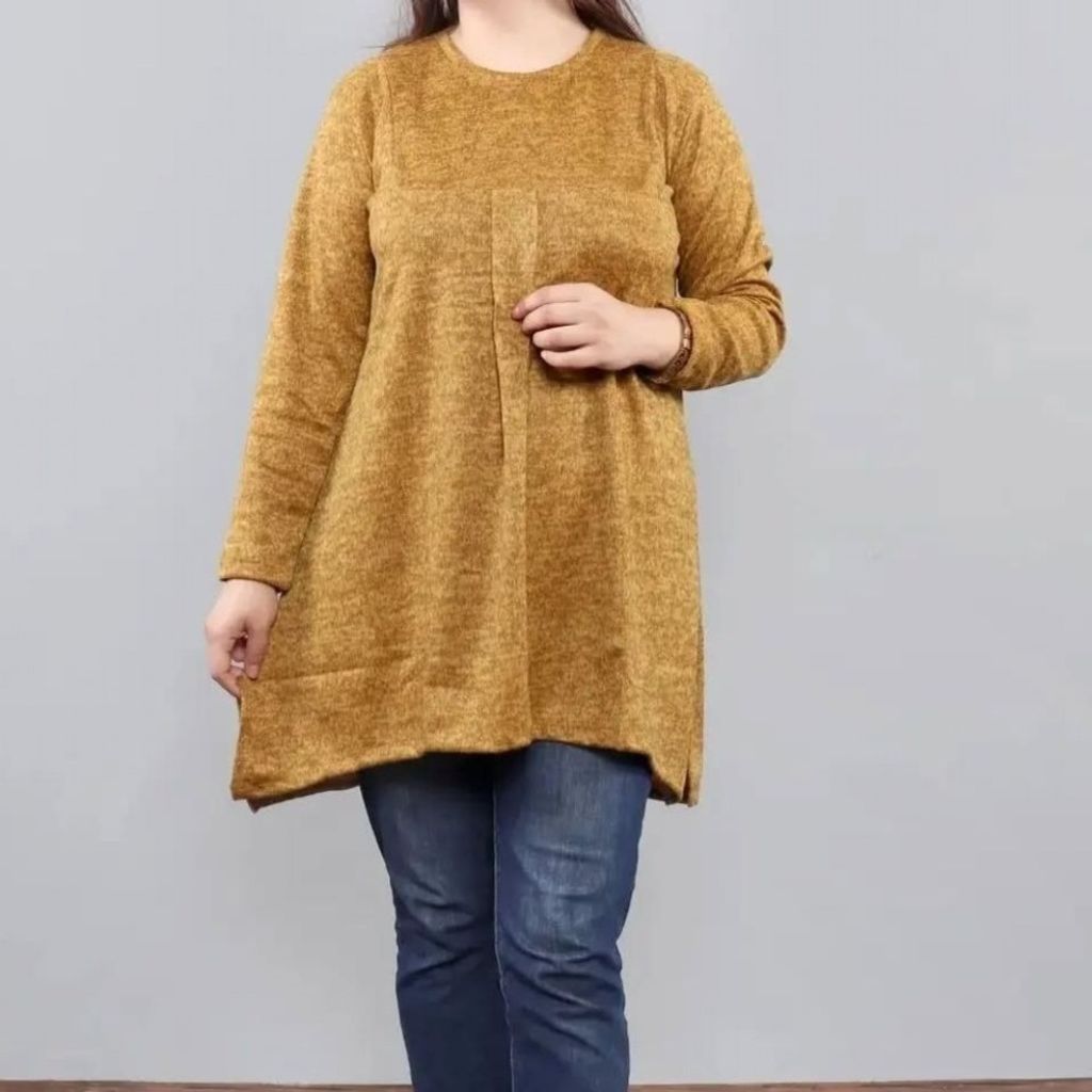 قیمت ارزان تونیک آنغوره زنانه قواره دار tnk76