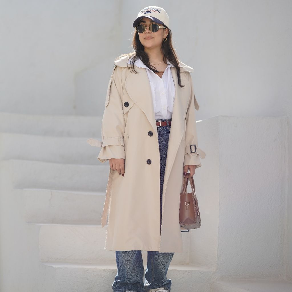 خرید آنلاین بارونی استخونی بلند زنانه