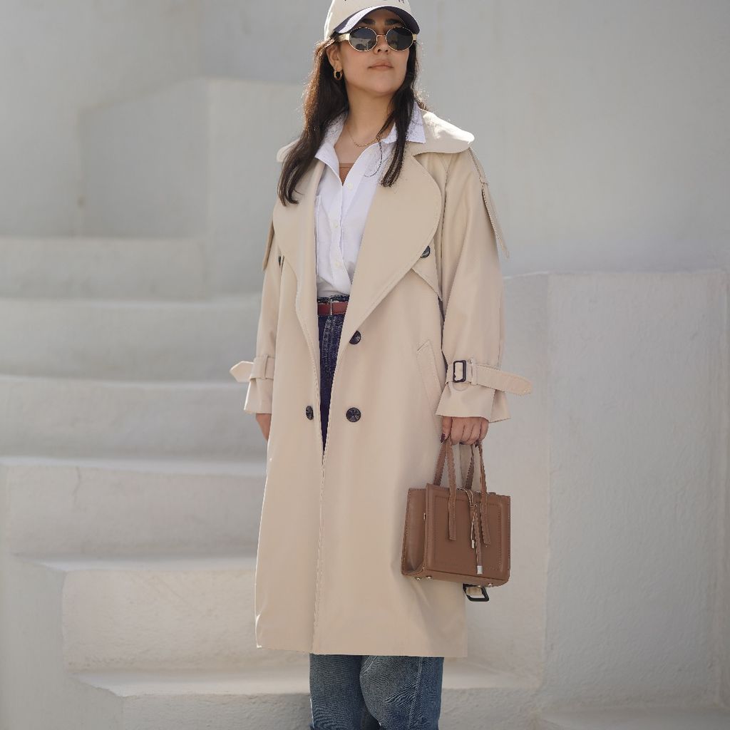 خرید آنلاین بارونی استخونی بلند زنانه