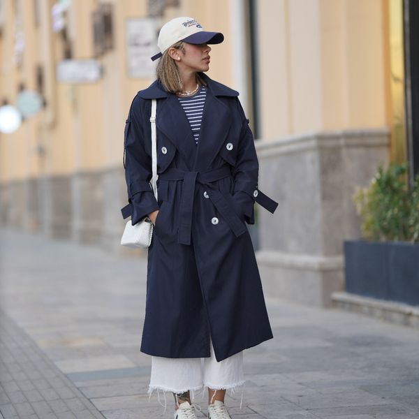 بارونی بلند سرمه ایی