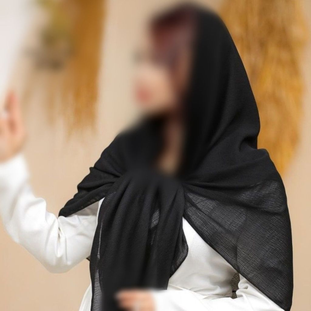 فروش اینترنتی روسری مشکی درختی قواره 130 سانتی