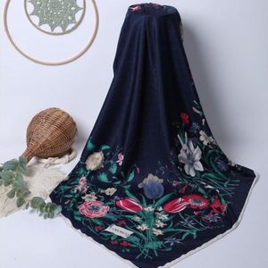 قیمت ارزان روسری ابریشم ژاکارد دور دست دوز قواره 110 مجلسی