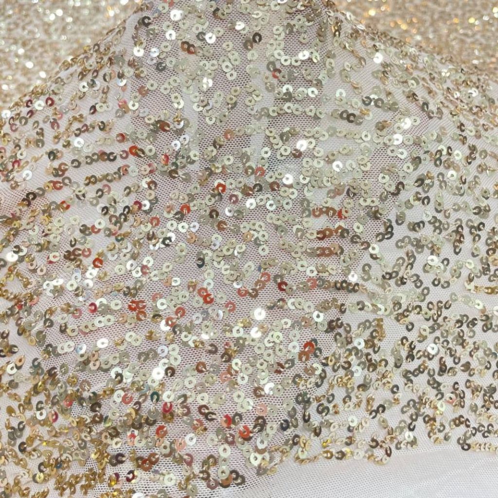 خرید انلاین پارچه تورکش پولک اسمارتیز ساده فول کار