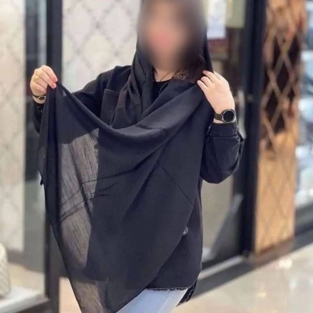 قیمت شال زنانه اسلپ مشکی جت بلک