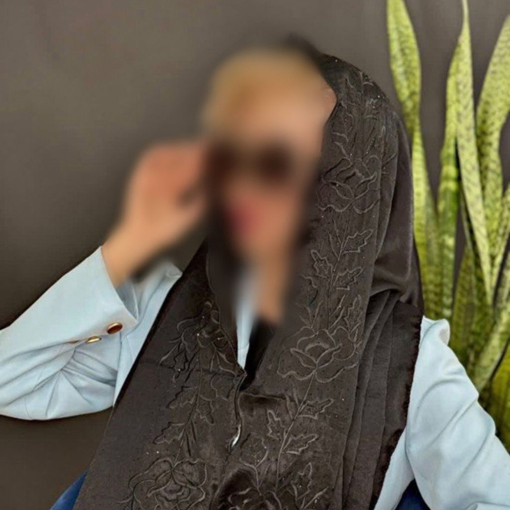 خرید آنلاین شال ابریشم کوپرا گلدوزی شده مشکی مجلسی