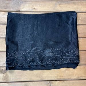 قیمت شال ابریشم کوپرا گلدوزی شده مشکی مجلسی