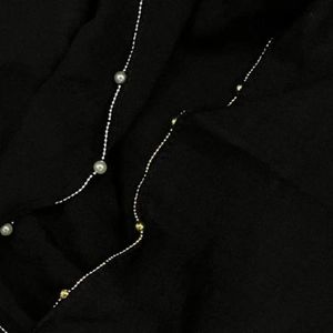 فروش اینترنتی مینی اسکارف زنجیری مشکی قواره 80 سانتی