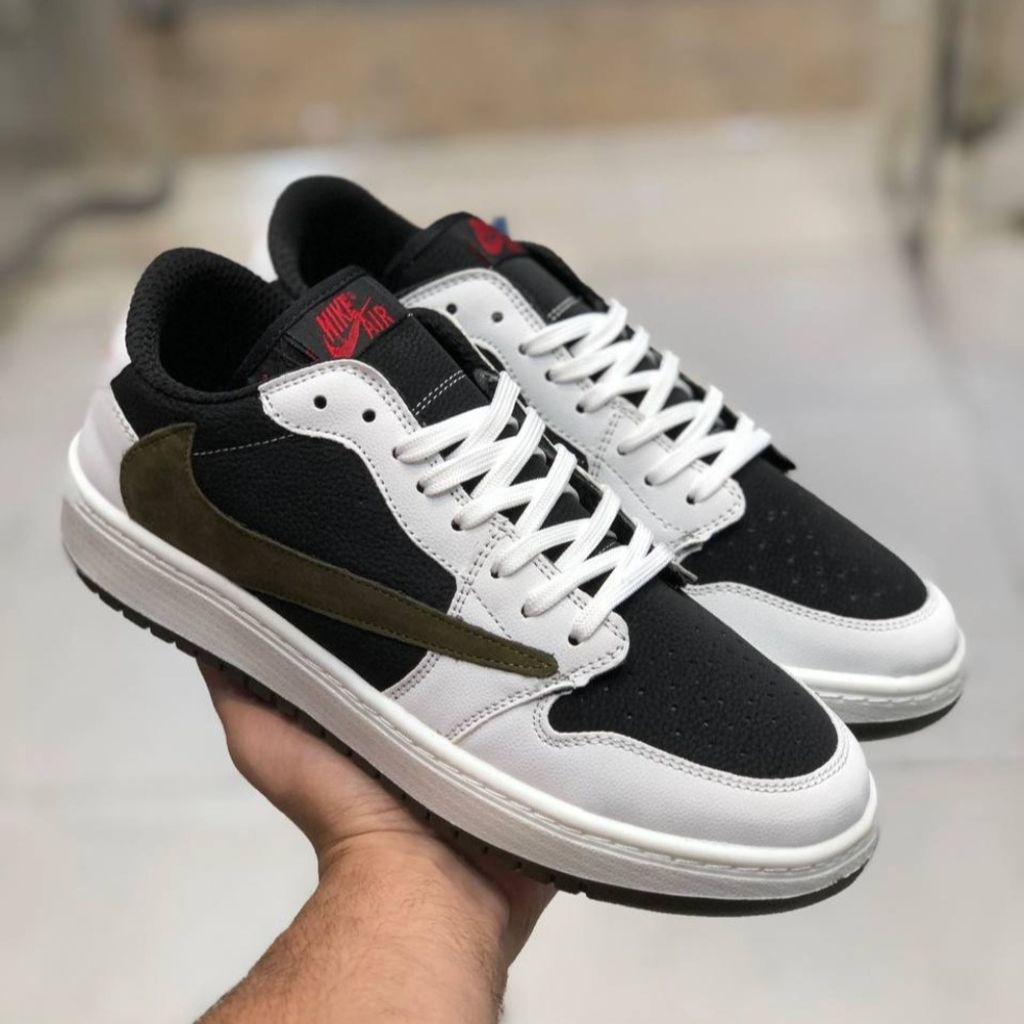 مشخصات کفش جردن تراویس مردانه رنگ سبز سفید