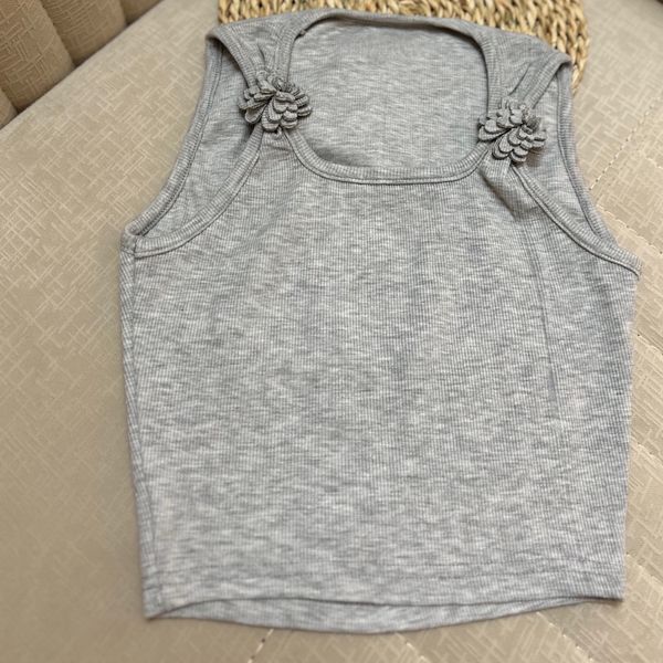 کراپ تاپ آستین حلقه ای گل دار