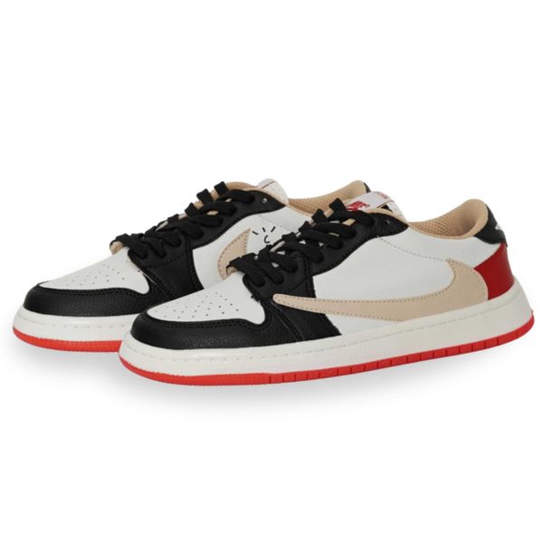 کتونی مردانه مدل نایک ترویس مشکی سفید قرمز