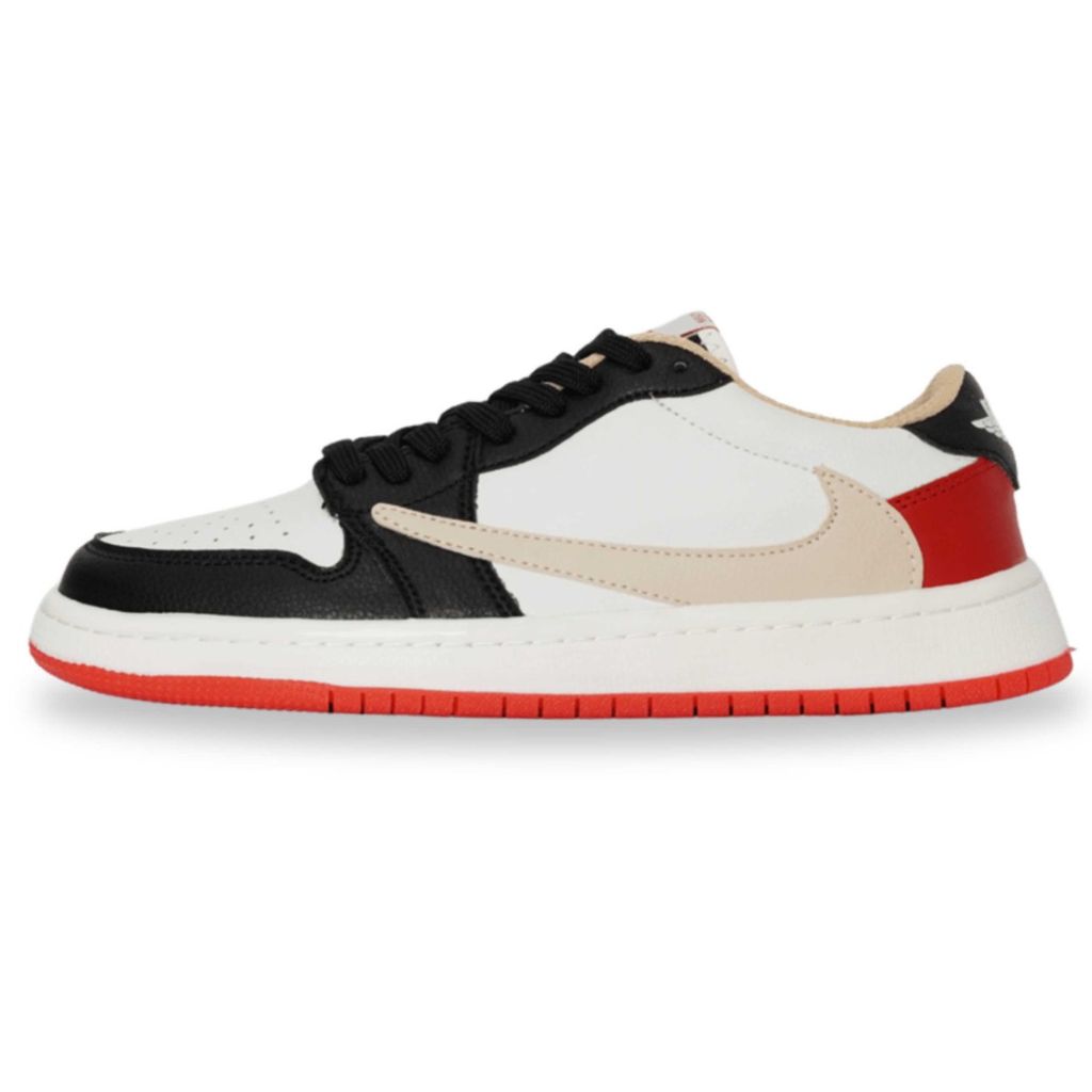 خرید انلاین کتونی مردانه مدل نایک ترویس مشکی سفید قرمز