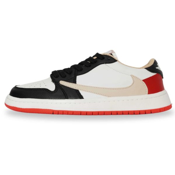 کتونی مردانه مدل نایک ترویس مشکی سفید قرمز