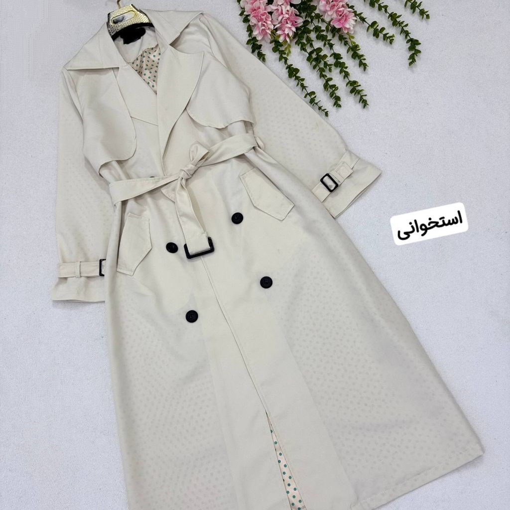 مشخصات مانتو بارونی زنانه طرح بارانا