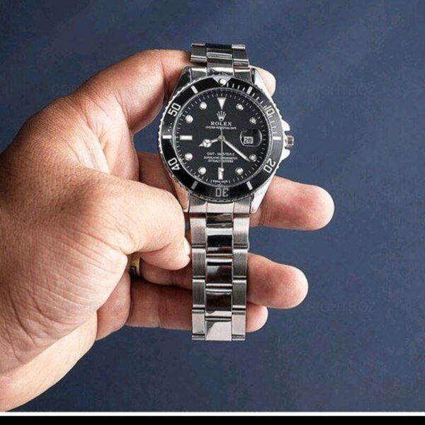 369001 ساعت مردانه رولکس مدل ساب‌مارینر صفحه مشکی | قاب مشکی | بند استیل