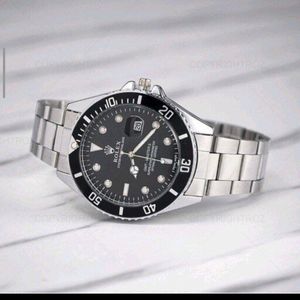 قیمت ارزان 369001 ساعت مردانه رولکس مدل ساب‌مارینر صفحه مشکی | قاب مشکی | بند استیل