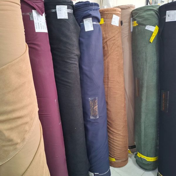 مانتو پاییزه مخمل کبریتی ریز سانی