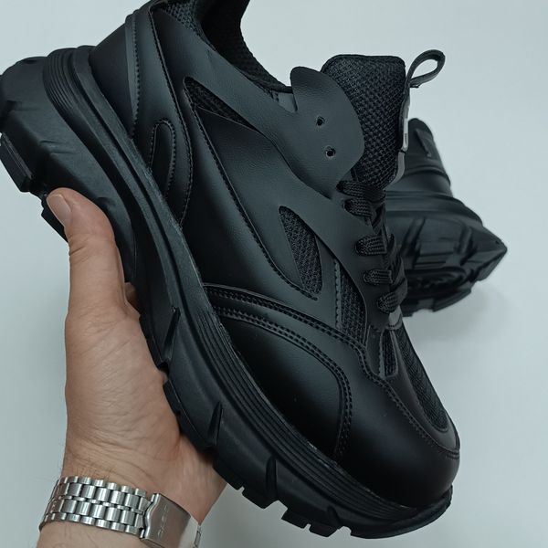 کتونی مردانه چانکی برشکا تمام مشکی