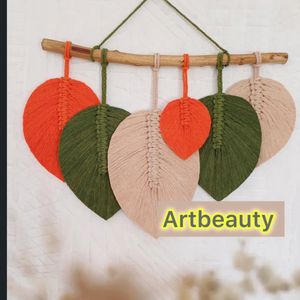 دیوارکوب برگ‌مکرومه بافی طرح کارلوس