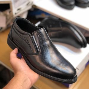 فروش اینترنتی کفش چرم مردانه مجلسی مدل رخشی رنگ مشکی