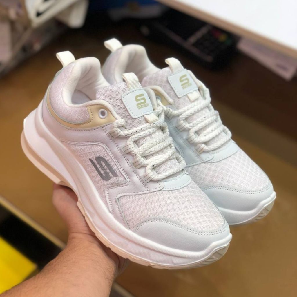 فروش اینترنتی کفش اسکیچرز زنانه سفید برند رامیلا