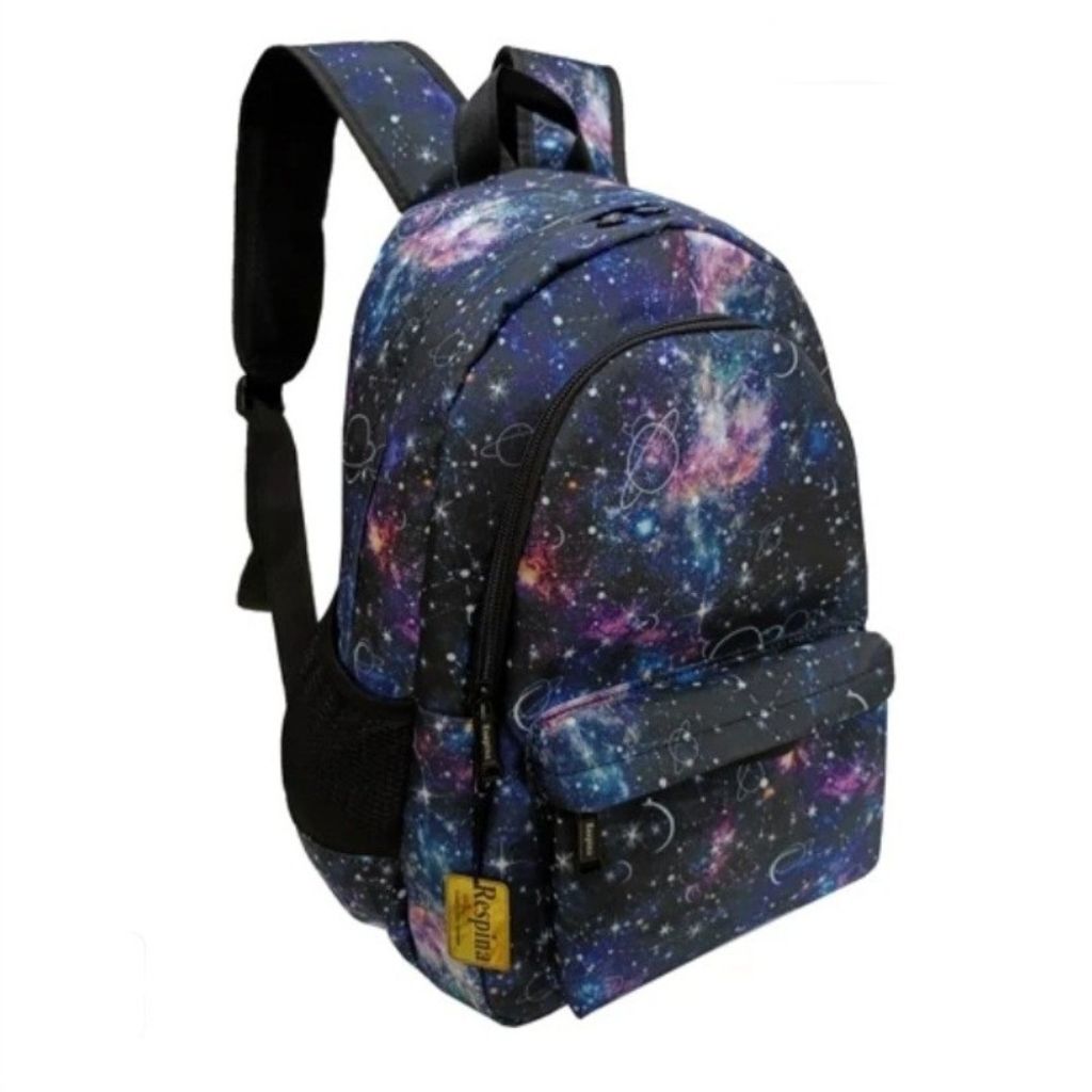 مشخصات کوله پشتی مدرسه مدل کهکشانی به همراه جامدادی (برند رسپینا)