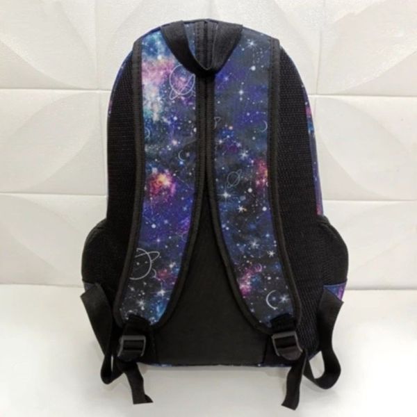 کوله پشتی مدرسه طرح کهکشان زحل به همراه جامدادی (برند رسپینا)