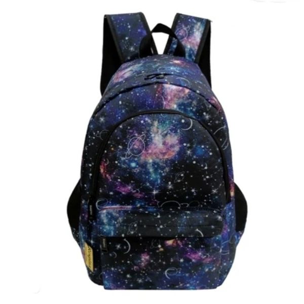 کوله پشتی مدرسه طرح کهکشان زحل به همراه جامدادی (برند رسپینا)