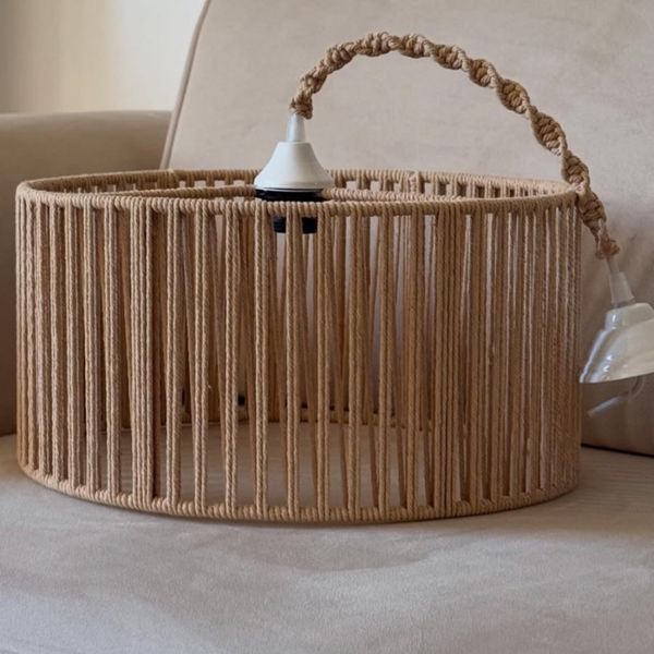 لوستر مکرومه بافی مدل مینیمال