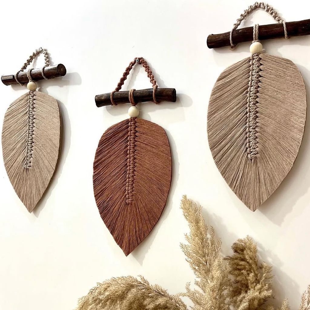 خرید آنلاین مجموعه سه عددی دیوار کوب مکرومه