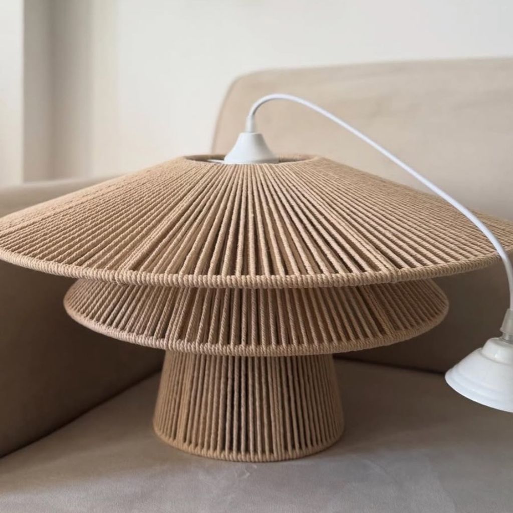 قیمت لوستر‌مکرومه بافی مدل کاج سه طبقه