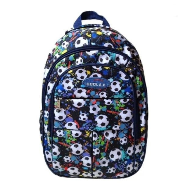 کوله پشتی پسرانه مدرسه طرح توپ فوتبال