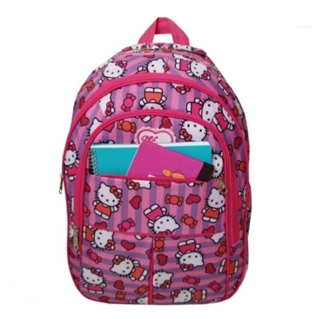 قیمت ارزان کوله پشتی دخترانه مدرسه فانتزی طرح کیتی