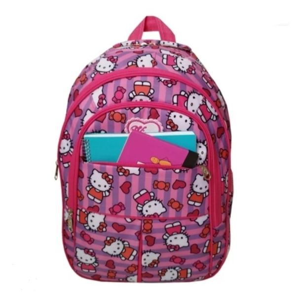 کوله پشتی دخترانه مدرسه فانتزی طرح کیتی