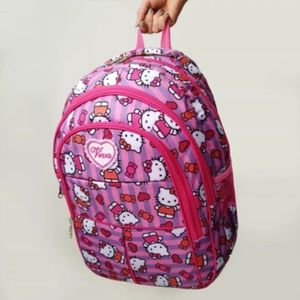 خرید اینترنتی کوله پشتی دخترانه مدرسه فانتزی طرح کیتی