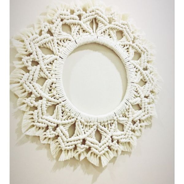 قاب اینه مکرومه مدرن طرح سیما