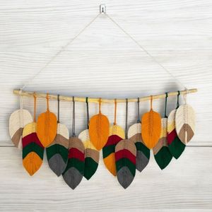 دیوارکوب برگ مکرومه طرح صدف